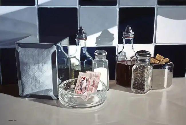 开云体育 开云平台走技术流的超写实画家把玻璃的质感画到了无懈可击(图2)