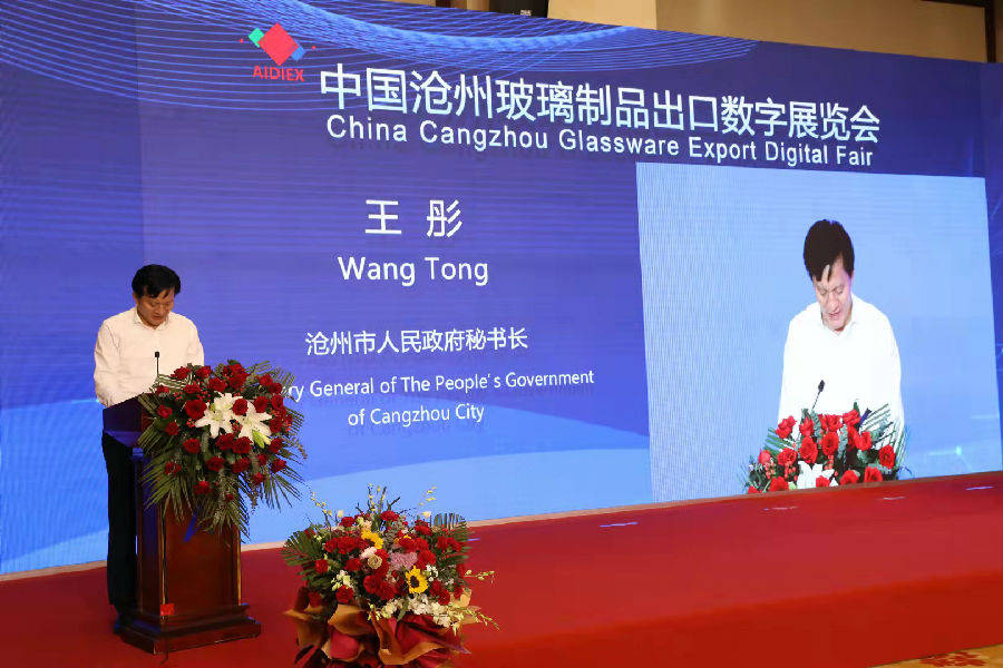 2021年中国开云体育 开云官网沧州玻璃制品出口数字展览会开幕(图3)
