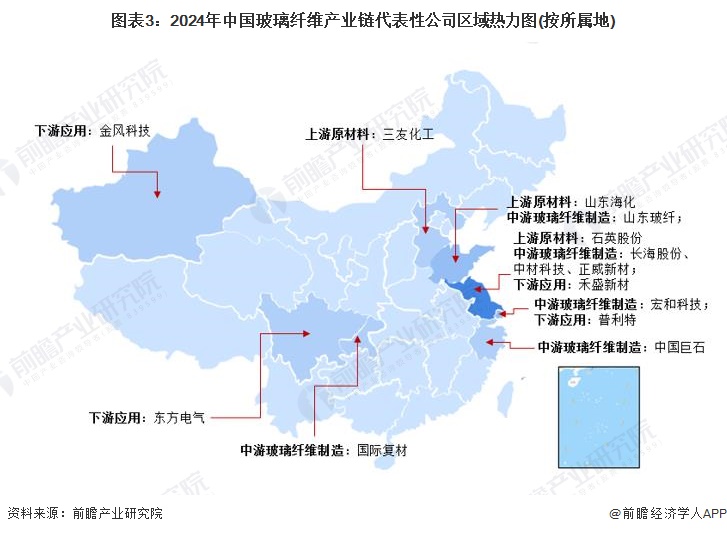 Kaiyun 开云【干货】2024年玻璃纤维行业产业链全景梳理及区域热力地图(图3)