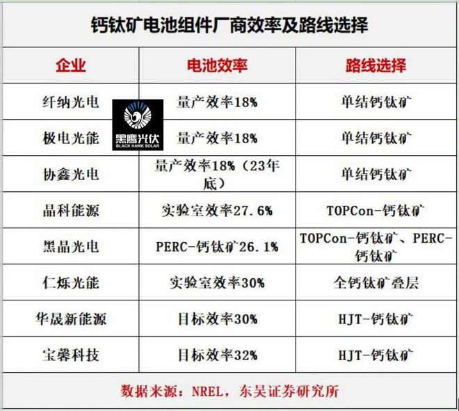 钙钛矿大爆发：百亿背后蕴藏怎样的商机？开云 开云体育官网(图19)